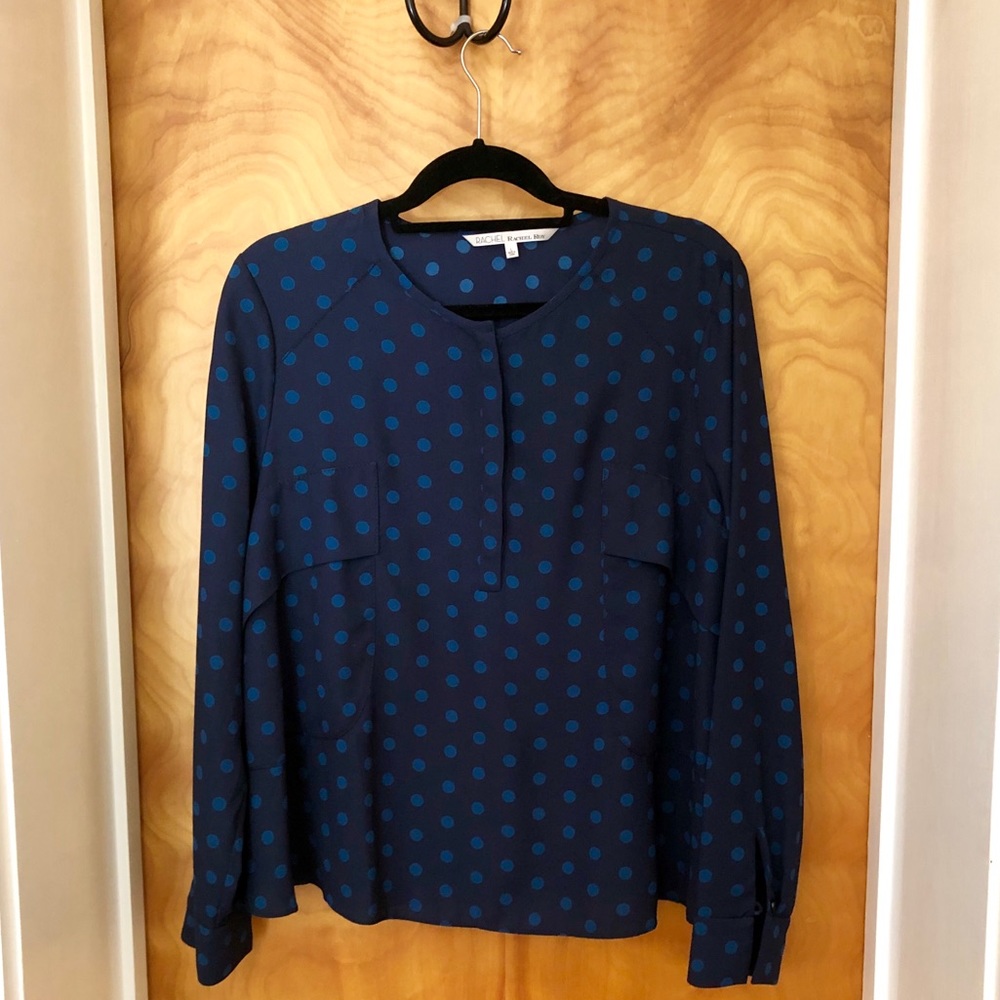 RACHEL Rachel Roy Polka Dot Blouse